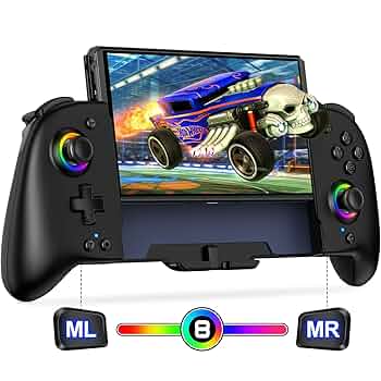 Amazon.co.jp: スイッチ コントローラー 8色RGBライト マクロ
